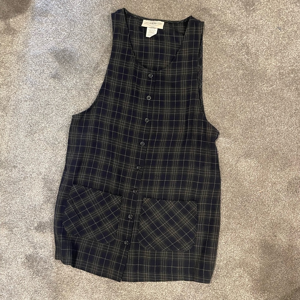 Plaid Jumper Dress